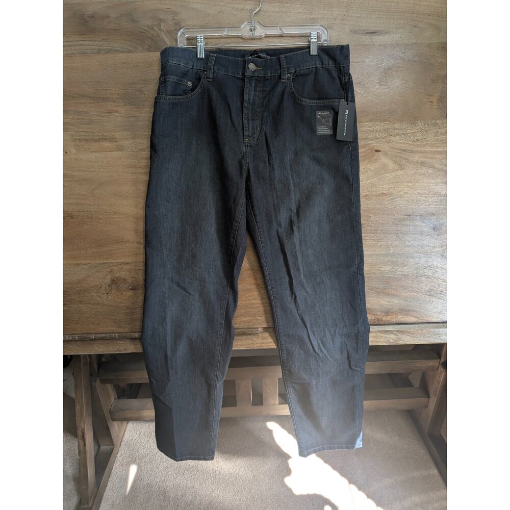 Travis Mathew Legacy Featherweight Jeans Mens 34 Blue Denim Straight 1MAA190 NWT